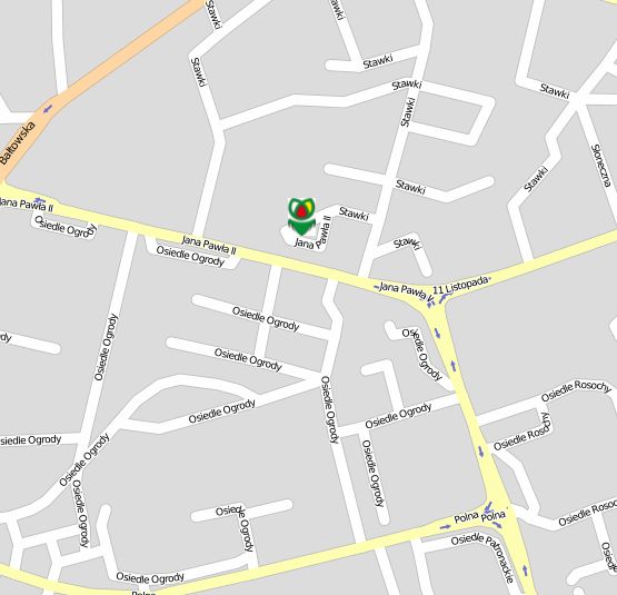 mapa dojazdowa